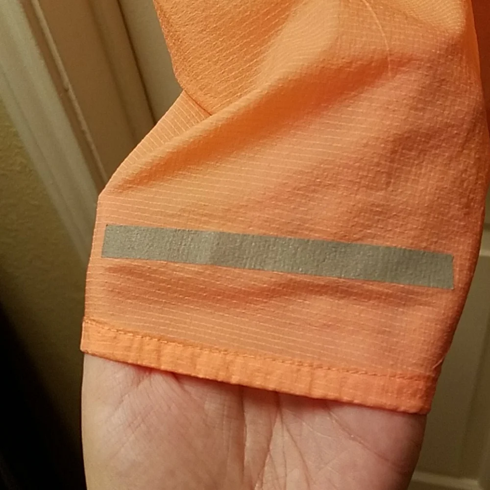 Nike Peachy Orange Lightweight Zip Up Hooded Jacket